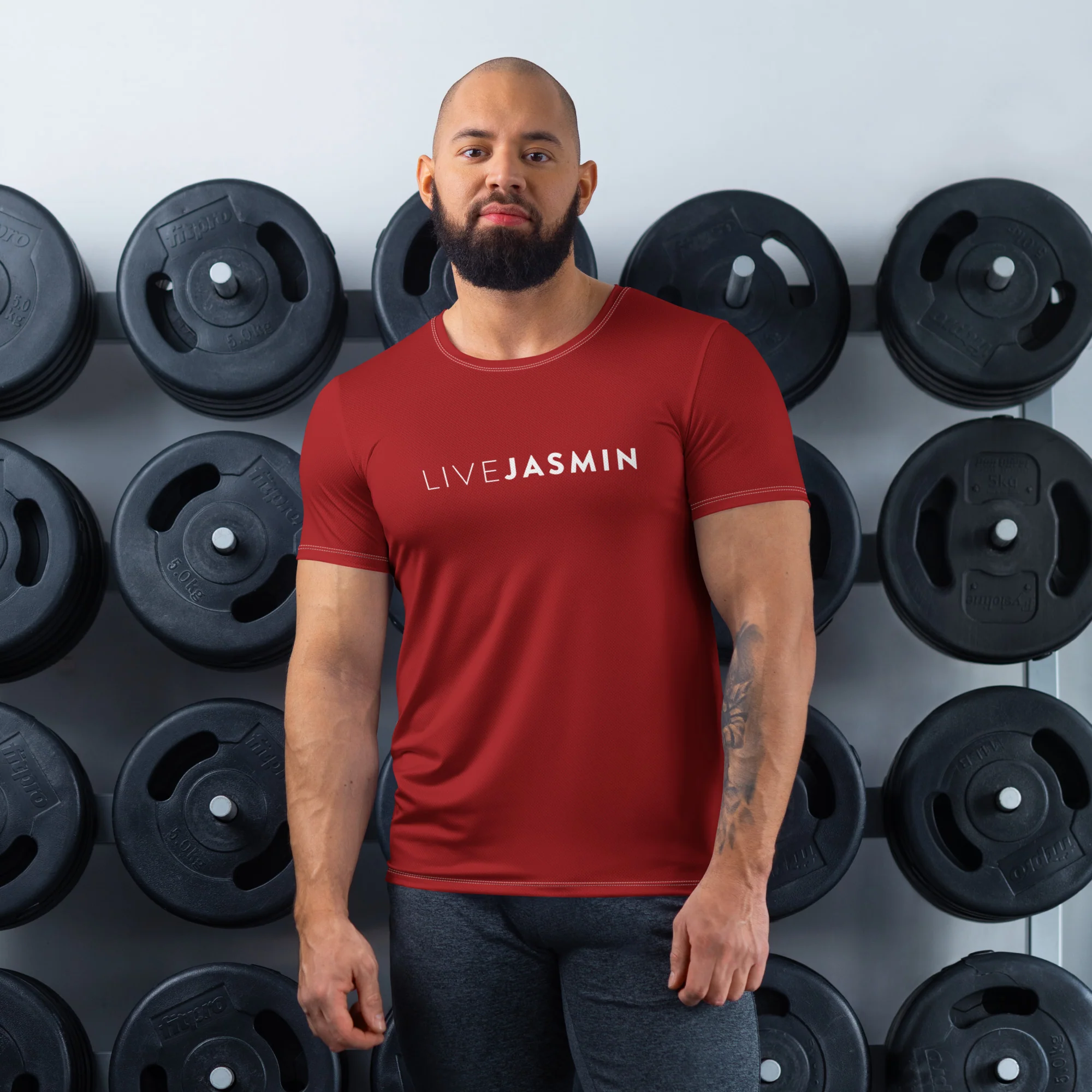 Livejasmin - Men's athletic t-shirt
