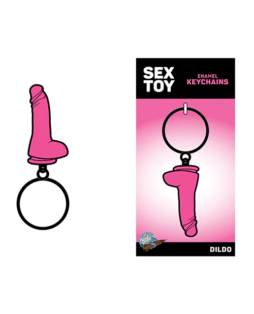 Wood Rocket Dildo Keychain